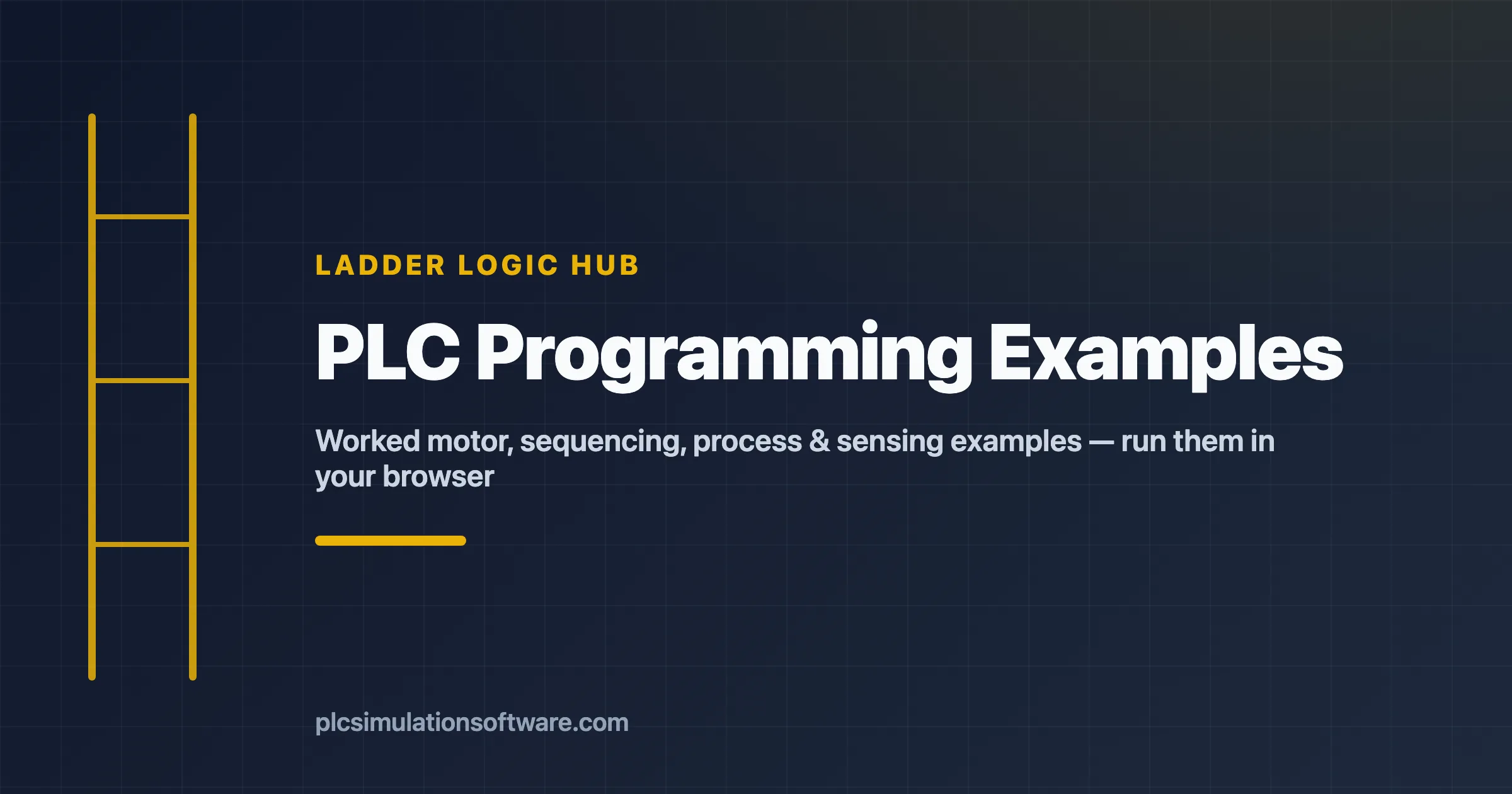 A curated hub of worked PLC programming and ladder logic examples